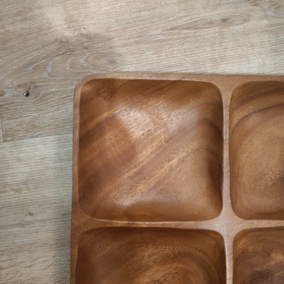 Wooden Quadruple Serving Tray - Picture 3 of 13